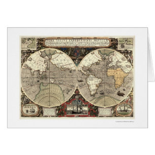 Rond de Wereld Drake Map - 1595