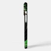 Rond de Wereld Groene Abstracte Kunst Case-Mate iPhone Case (Achterkant / Links)