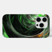 Rond de Wereld Groene Abstracte Kunst Case-Mate iPhone Case (Achterkant (horizontaal))