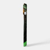 Rond de Wereld Groene Abstracte Kunst iPhone 15 Hoesje (Linkerkant)