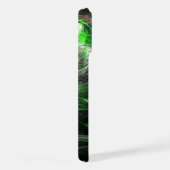 Rond de Wereld Groene Abstracte Kunst iPhone Hoesje (Rechterkant)