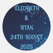 Rond Design élégant pour Sticker Mariage (Devant)