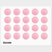 Rond Design élégant pour Sticker Mariage (Feuille)