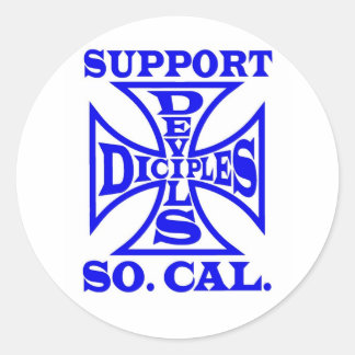 Rond Devils Diciples MC - Sticker de support