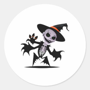 Rond Diable fantôme dans Sticker Halloween