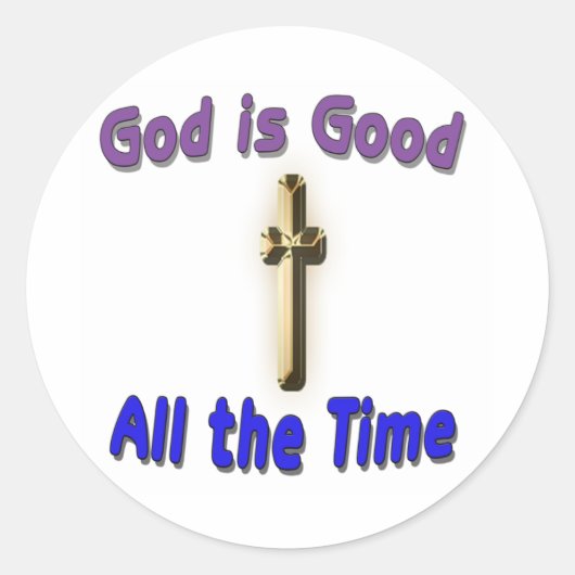 Rond Dieu est un bon Sticker (Devant)
