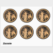 Rond Dionysos et Sticker Satyrs (Feuille)