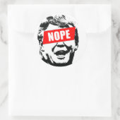 Rond Dites "Non" à Trump Sticker (Sac)