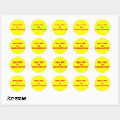 Rond Dites non aux cigarettes - Sticker (Feuille)