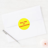 Rond Dites non aux cigarettes - Sticker (Enveloppe)