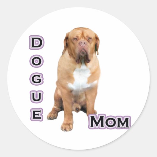 Rond Dogue Mom 4 - Sticker (Devant)