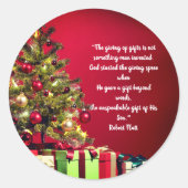 Rond Don non inventé par l'homme Dieu donné Sticker (Devant)