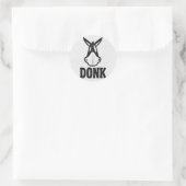 Rond DONK - Black on White - Sticker Set (Sac)
