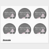 Rond Douceur Traitements Chalkboard Boulangerie Sticker (Feuille)