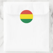 Rond Drapeau bolivien Sticker (Sac)