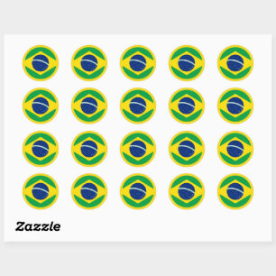Rond Drapeau brésilien Sticker