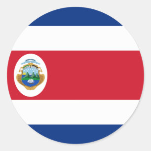 Rond Drapeau Costa Rica Sticker