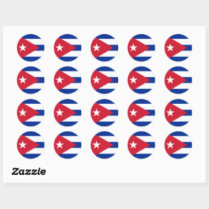 Rond Drapeau Cuba Sticker