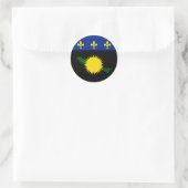 Rond Drapeau de Guadeloupe Sticker (Sac)
