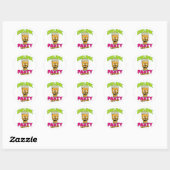 Rond Drunk Zombie Sticker (Feuille)