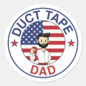 Rond Duct Tape Dad - Sticker Sheets (Devant)