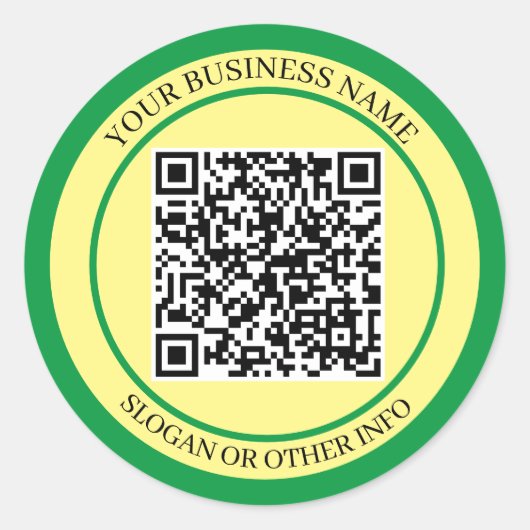 Rond EcoBoost Business : Sticker de code QR (Devant)