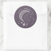 Rond Écrit dans le Sticker Constellation des étoiles (Sac)