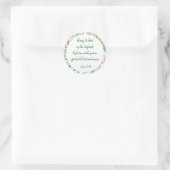 Rond Écriture chrétienne de Noël Sticker Écriture (Sac)