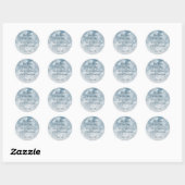 Rond Écriture chrétienne de Noël Sticker Écriture (Feuille)
