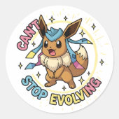 Rond Eevee Evolution Sticker | Pokemon Evolution Pack V (Devant)