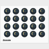 Rond Eid Mubarak Muslim Classic Round Sticker (Feuille)
