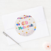 Rond Eid Mubarak Party Favor Sticker (Enveloppe)