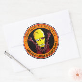 Rond EL ESQUELETO : Sticker SKELETON (Rond) (Enveloppe)
