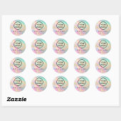 Rond élégant Sticker optique (Feuille)