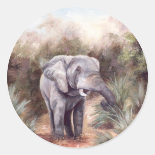 Rond Elephant PASSE PAR Sticker (Devant)
