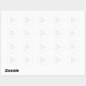 Rond Élever votre jeu de design avec Sticker ClassicRou (Feuille)