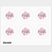 Rond Elle est Sticker sans effort (Feuille)