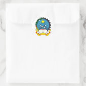 Rond Emblème d'Angola Classic Round Sticker (Sac)