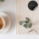 Rond EMMANUEL Minimalist Gold Sticker – Christmas Decor