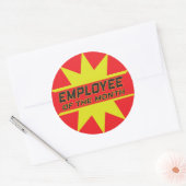 Rond Employé du mois Sticker (Enveloppe)