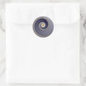 Rond En bas - Sticker fractal (Sac)
