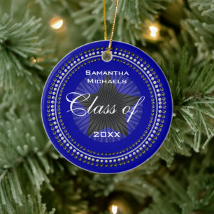 Rond En Céramique Année de classe Étoile de diplôme Ornement