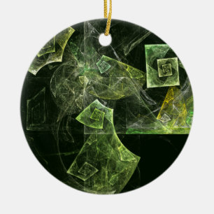 Rond En Céramique Balance tordue Ornement du cercle d'art Abstrait