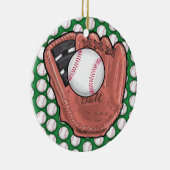 Rond En Céramique Balise de baseball / Ornement - SRF (Droite)