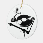 Rond En Céramique Deejay DJ Tourne-disque Ornement | Cadeaux de musi (Gauche)
