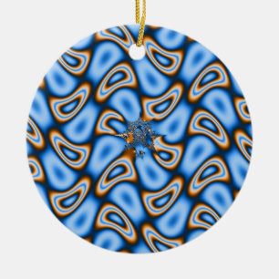 Rond En Céramique Fractal 71, Ornement