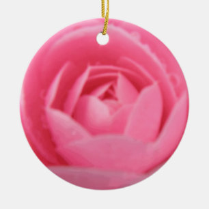 Rond En Céramique Joli Ornement Fleur De Camellia Rose