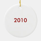 Rond En Céramique Joyeux Noël Las Vegas Ornement (Dos)