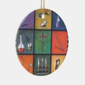 Rond En Céramique "Le caduceus-chirurgien / Ornement médical" (Droite)