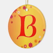 Rond En Céramique Lettre B Ornement (Gauche)